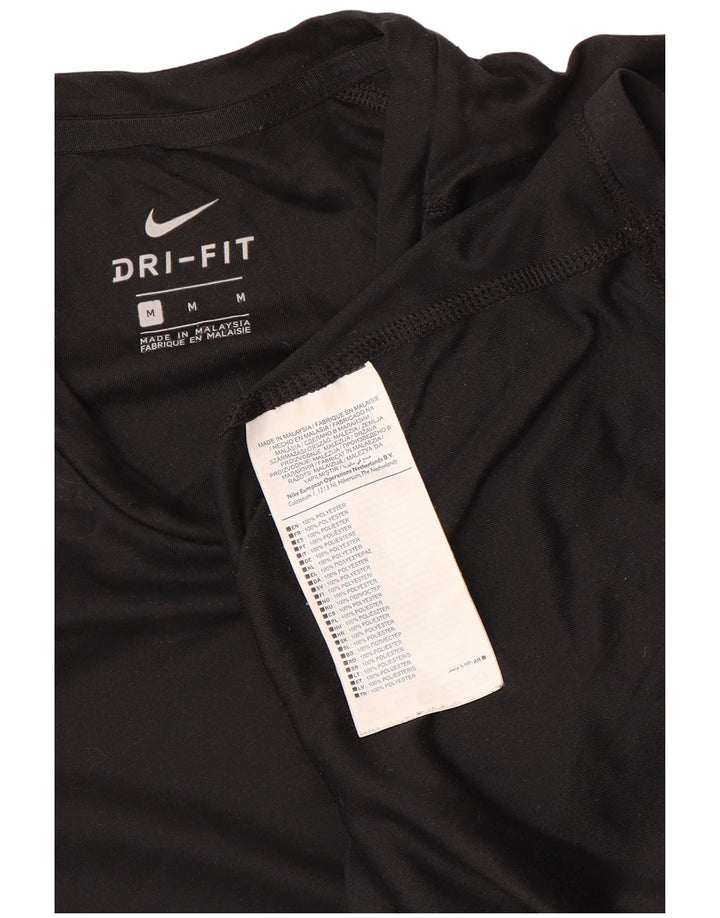 Nike Dri Fit majica kratkih rukava srednji crni poliester