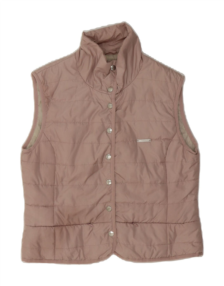PENNY BLACK Womens Quilted Gilet UK 16 Large Pink Polyester Vintage Penny Black and Second-Hand Penny Black from Messina Hembry 