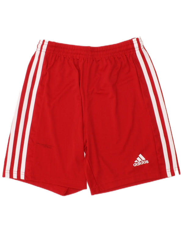 Adidas kratke sportske hlače Aeroready za dječake 11-12 godina, crveni poliester