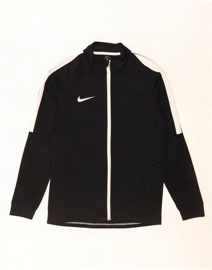 Nike Dri Fit gornja jakna za trenirku srednje crne boje od poliestera
