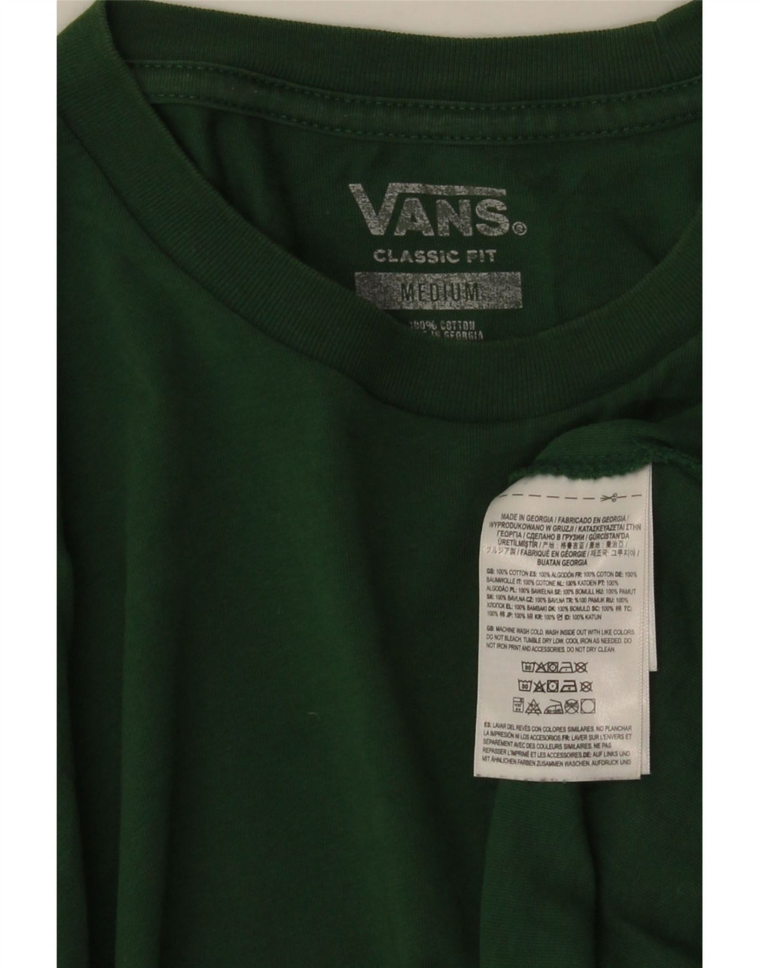 VANS muška klasična majica kratkih rukava Srednje zeleni pamuk