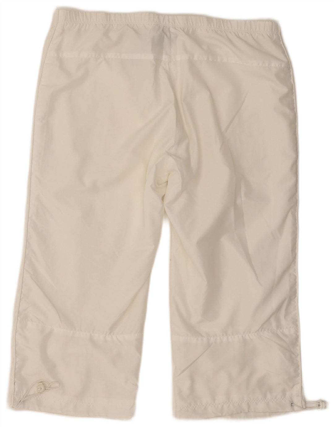 Nike Ženske Capri Trenirke Hlače UK 14/16 Veliki bijeli poliester