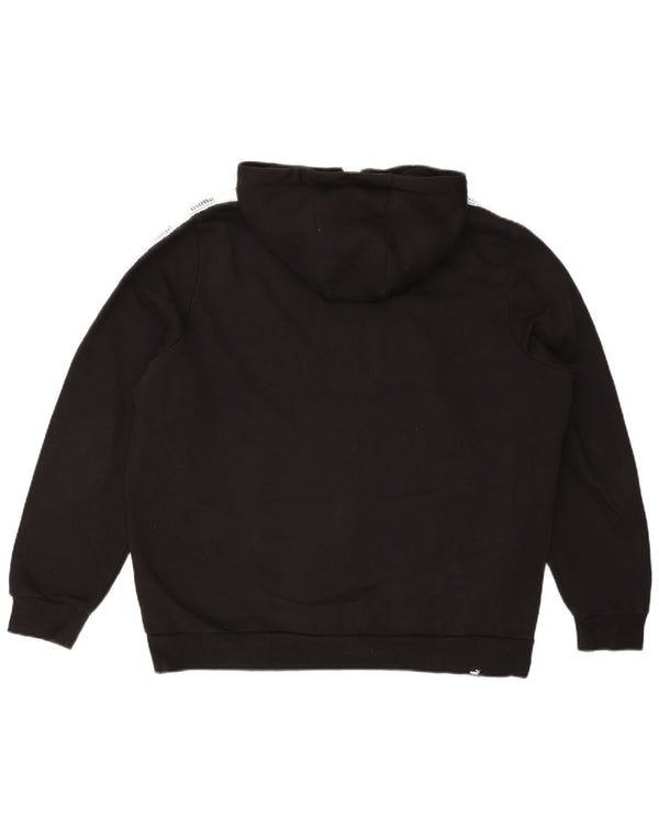 PUMA muški pulover s kapuljačom s patentnim zatvaračem XL, crni pamuk u blokovima boja