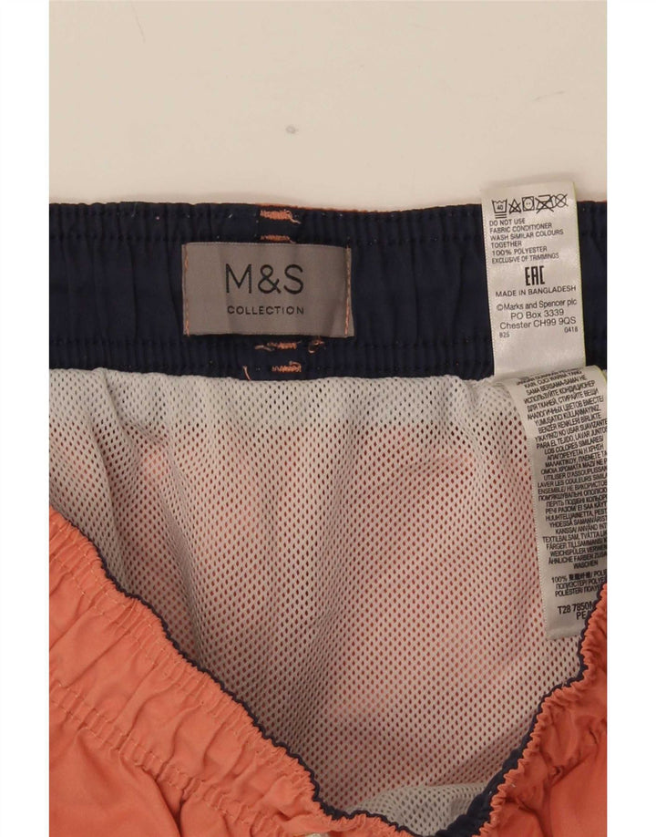Marks & Spencer muške kratke kupaće hlače srednje narančaste boje od poliestera