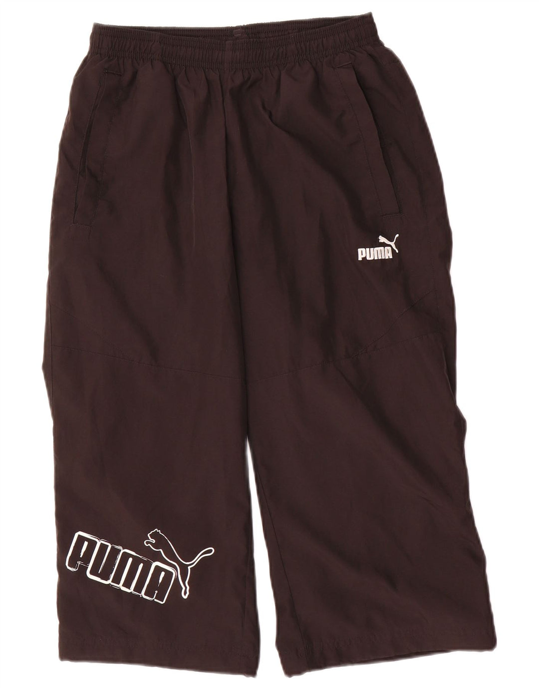Puma Boys Graphic Trenirka Hlače 13-14 godina crne poliesterske