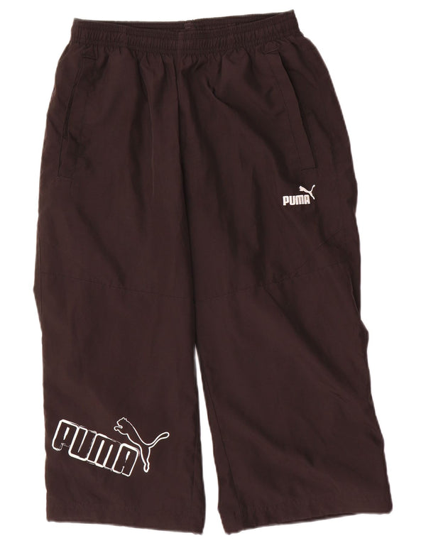 Puma Boys Graphic Trenirka Hlače 13-14 godina crne poliesterske