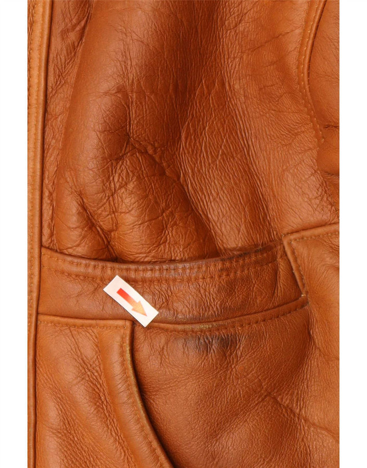 Vintage muška jakna s šiljastim šišama s 3 gumba IT 48 Medium Brown Colourblock