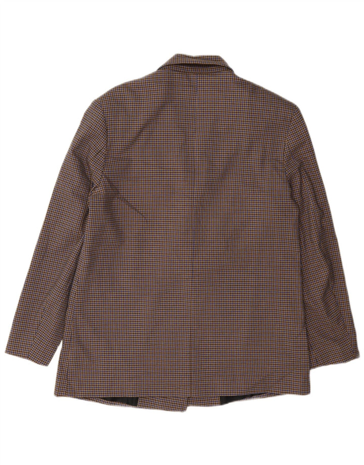 Zara ženska prevelika jakna jakna UK 10 Mala višebojna houndstooth