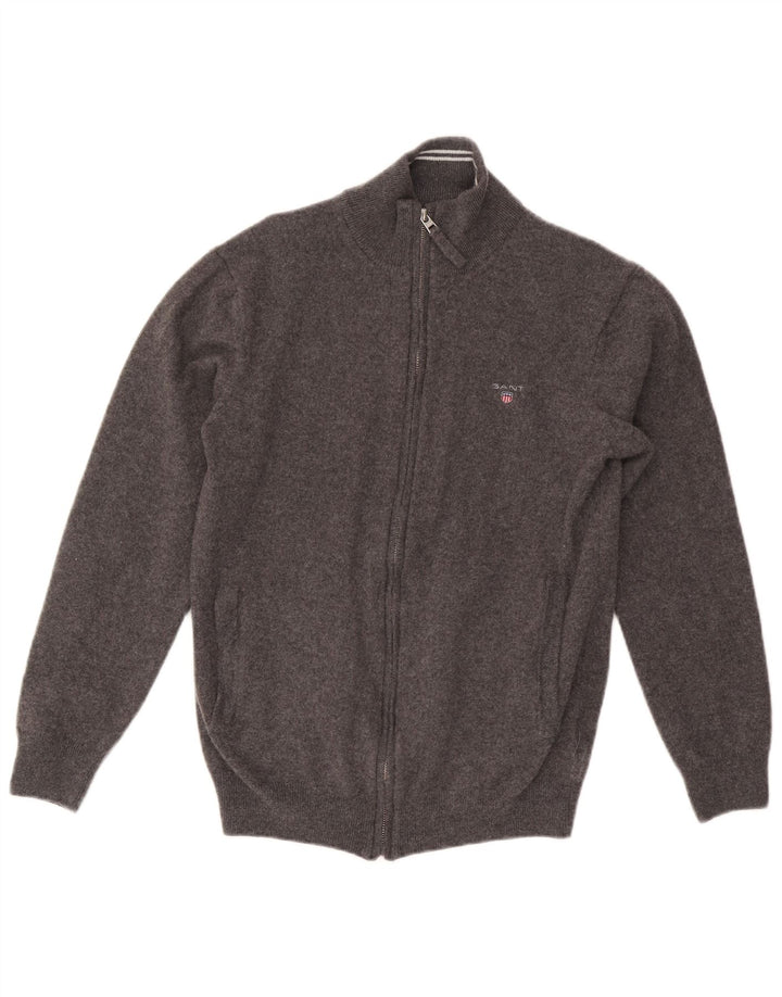 Gant muški kardigan pulover veliki sivi vuneni
