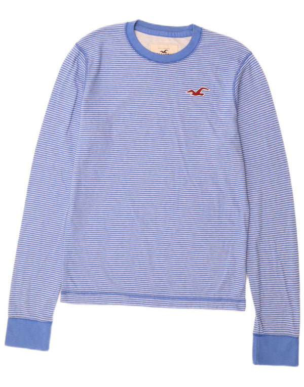 Hollister muška majica s dugim rukavima XL, pamuk na plave pruge