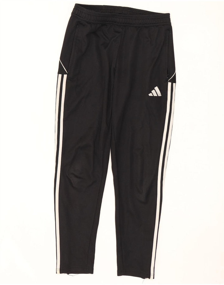 Adidas muške uske hlače za trenirku srednje crne boje od poliestera