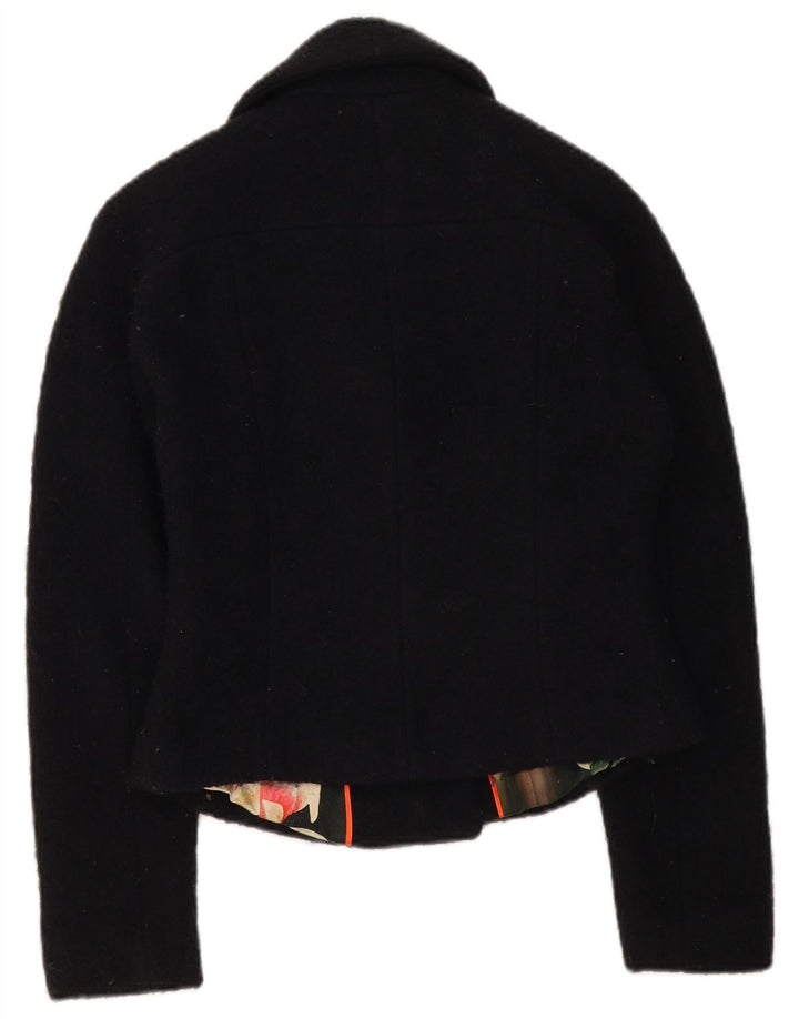 Ted Baker Ženska Bolero jakna UK 8 Mala crna vunena