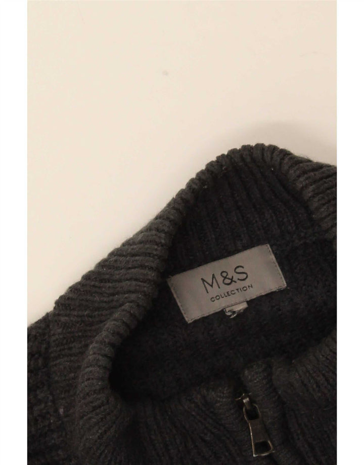 Marks & Spencer muški džemper s izrezom XL sivi