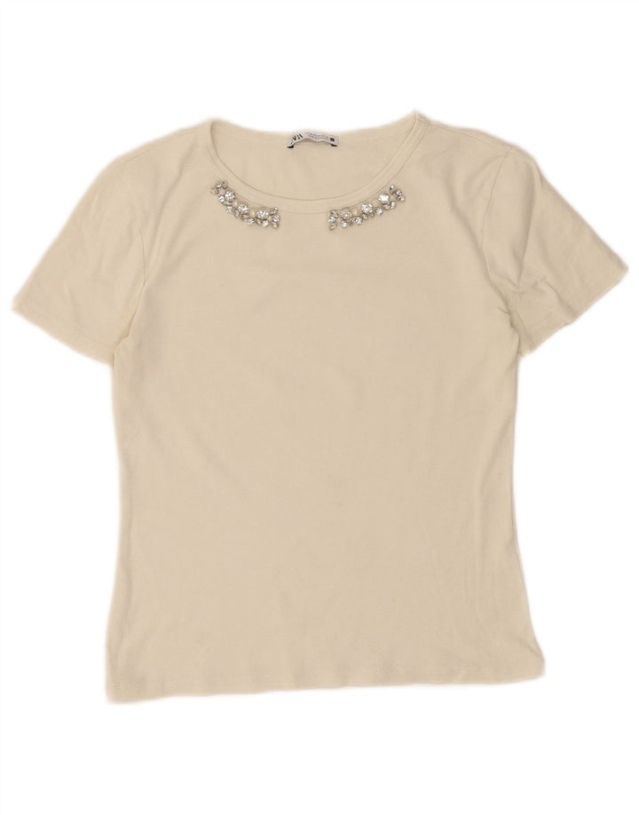 Zara ženska majica UK 12 Medium bijela