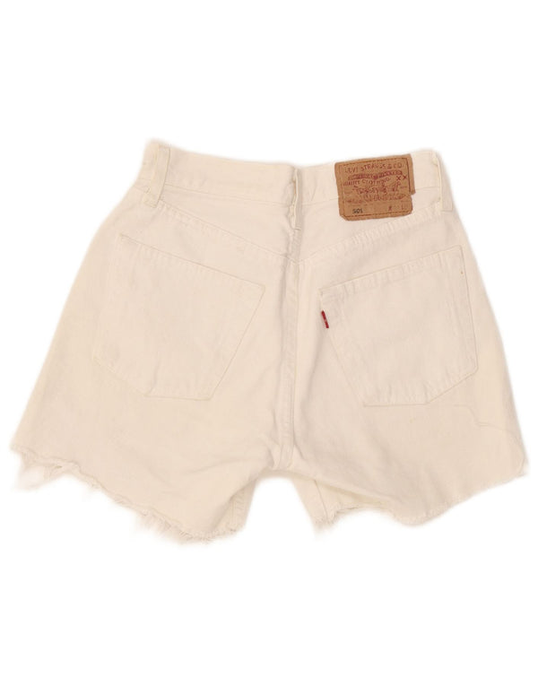 Levi's ženske 501 traper kratke hlače W27 male bijele