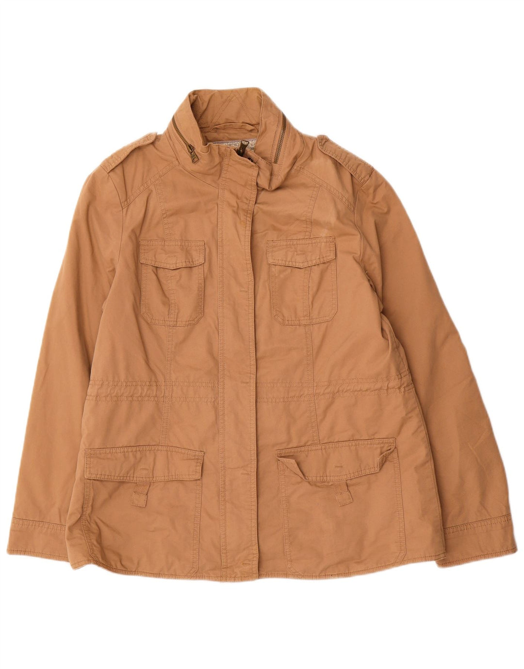 Marks & Spencer ženska indigo jakna s kapuljačom UK 14 Large Beige
