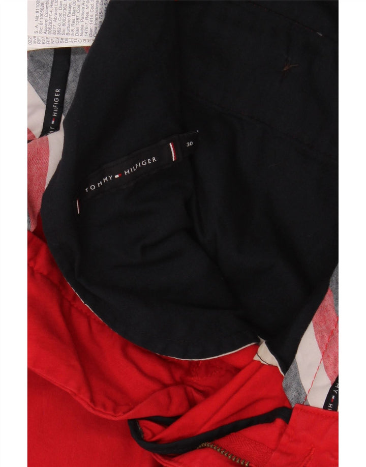 Tommy Hilfiger muške chino kratke hlače W30 srednje crvene pamučne boje