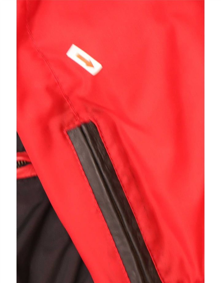 Vintage muška bomber jakna UK 42 XL od poliamida crvene boje