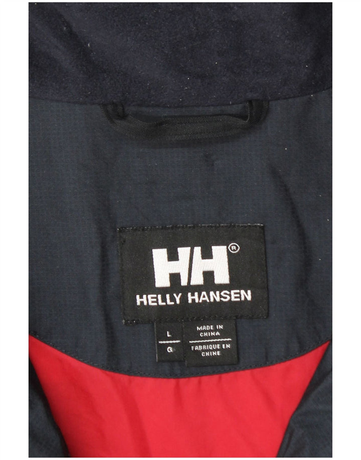 Helly Hansen muška kišna jakna UK 40 velika tamnoplava najlonska boja