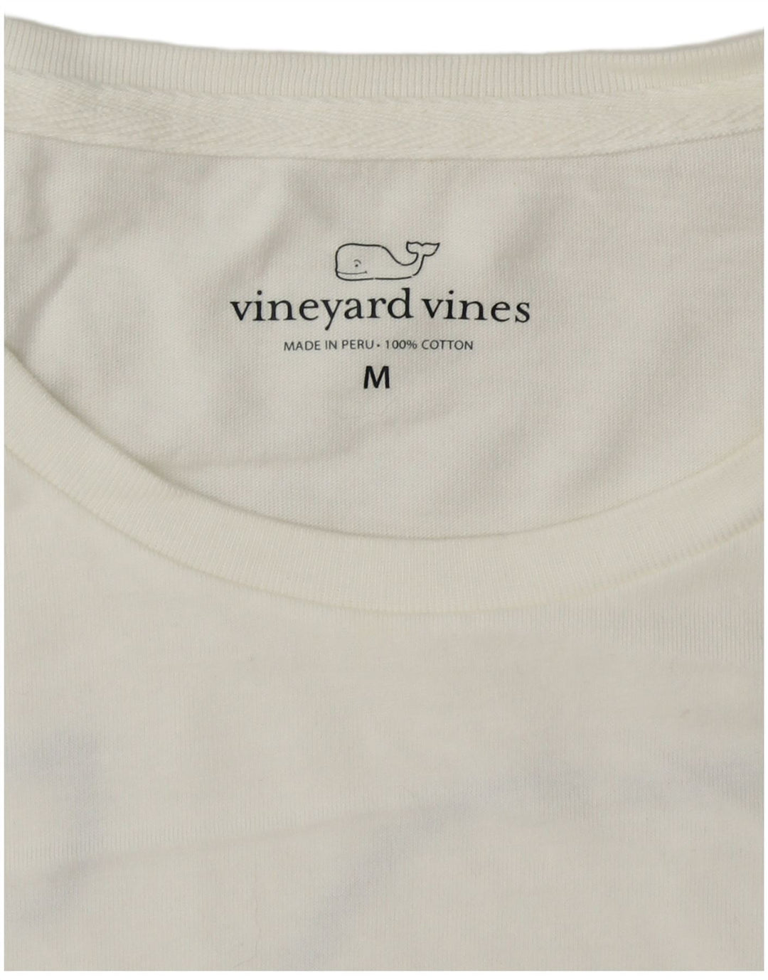 VINEYARD VINES Muška majica s grafičkim motivima dugih rukava srednje bijelog pamuka