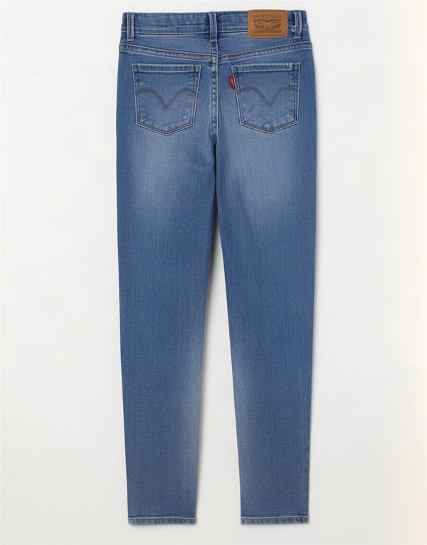 Levi's Girls 710 super uske traperice 7-8 godina W20 L23 plavi pamuk