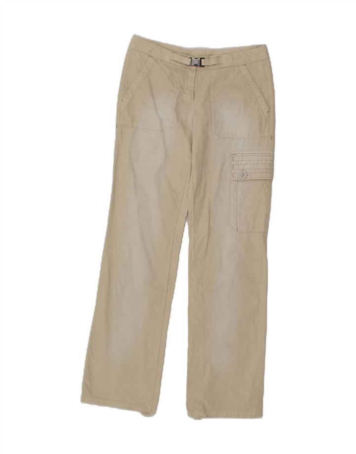 MURPHY & NYE Womens Straight Cargo Trousers W30 L33 Beige Cotton Vintage Murphy & Nye and Second-Hand Murphy & Nye from Messina Hembry 