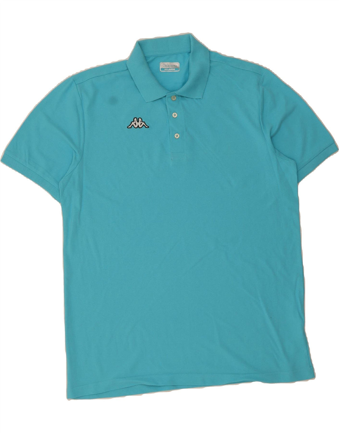 KAPPA Mens Polo Shirt 2XL Blue Cotton Vintage Kappa and Second-Hand Kappa from Messina Hembry 