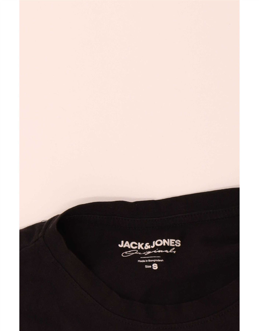 Jack & Jones Muška majica kratkih rukava Mali crni pamuk