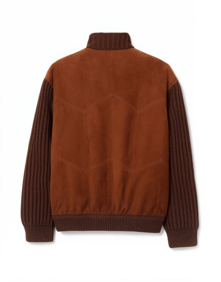 Bizzarro muška jakna od brušene kože IT 50 Large Brown Colourblock