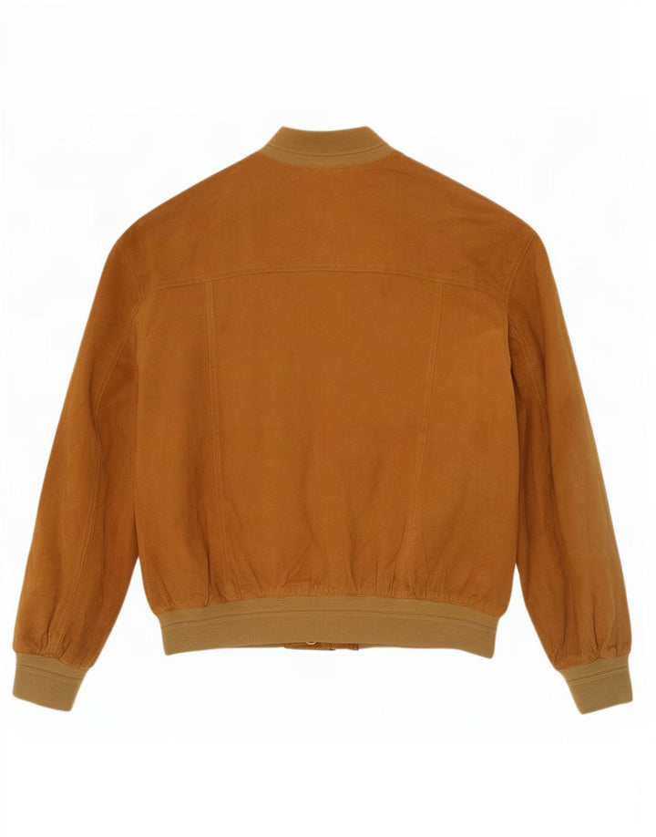 Vintage muška bomber jakna od brušene kože IT 50 velika smeđa koža