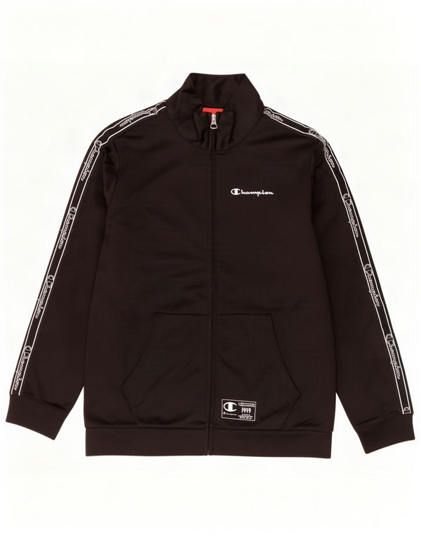 Gornja jakna trenirke Champion Boys Graphic 11-12 Years Large Black