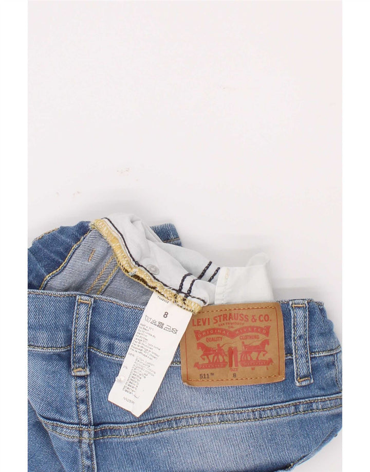 Levi's Boys 511 uske traper kratke hlače 7-8 godina W22 plavi pamuk