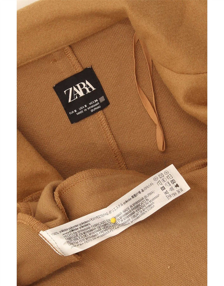 Zara ženski otvoreni kaput UK 10 mali bež poliester