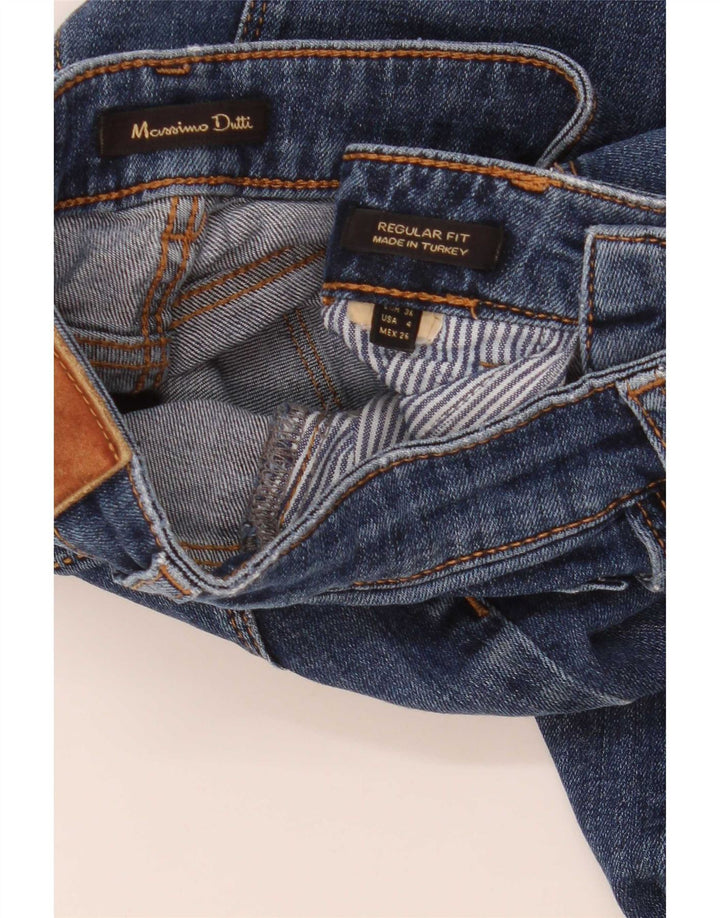Massimo Dutti ženske traper kratke hlače regularnog kroja EU 36 XS W26 plave