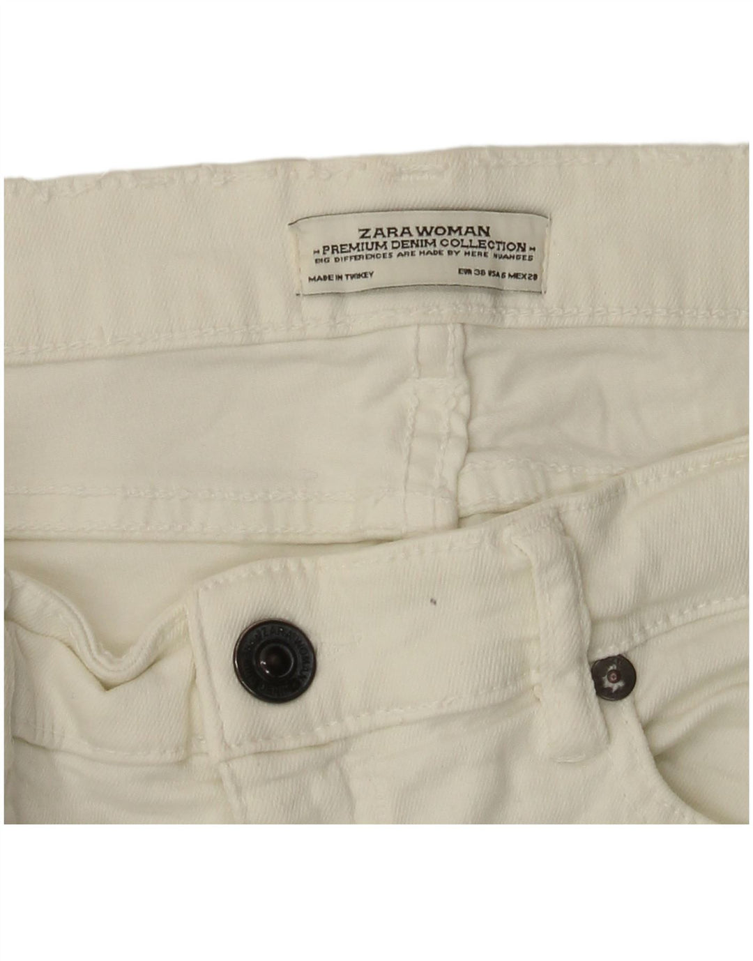 ZARA ženske uske traperice EU 38 male W28 L26 bijele