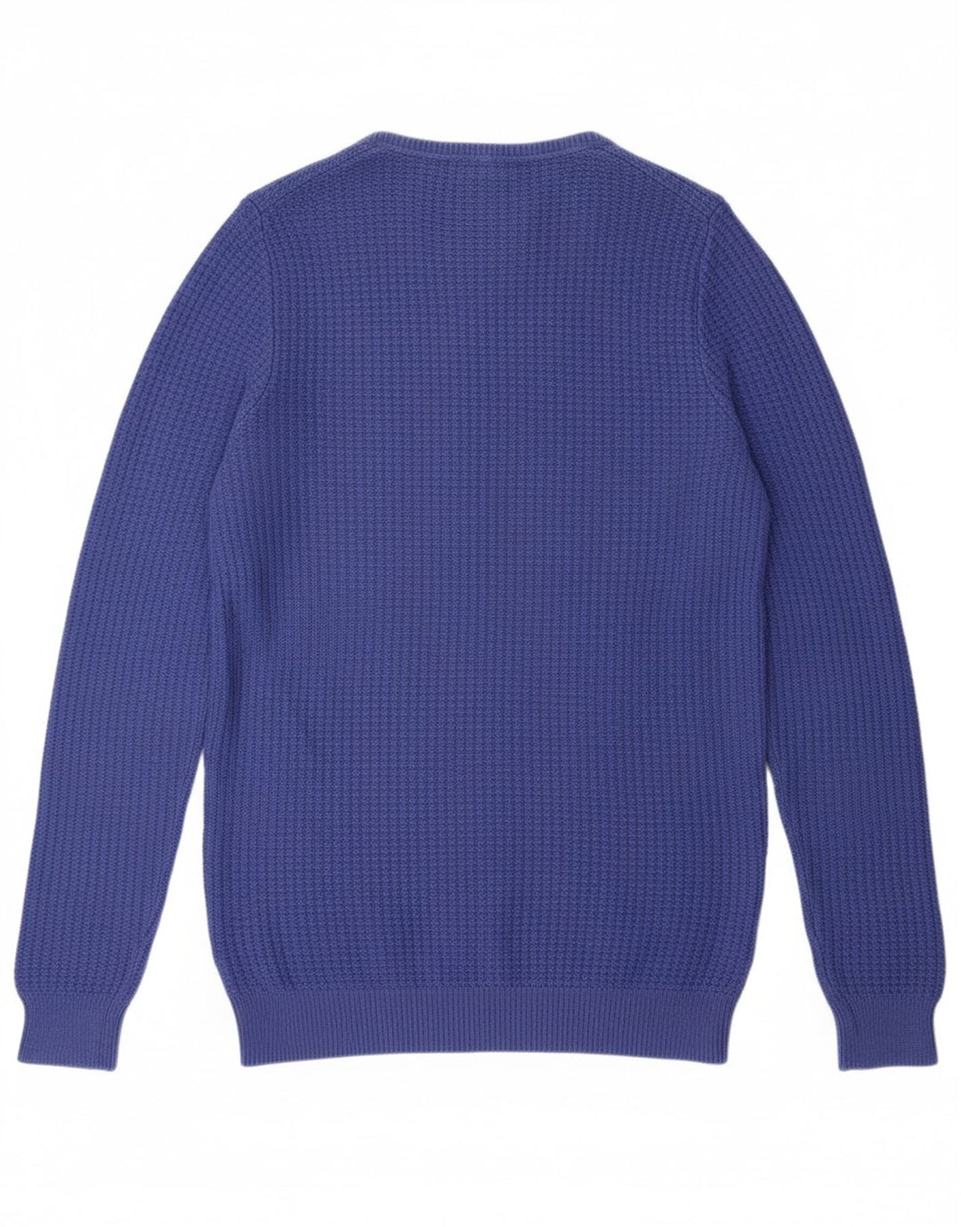 MASSIMO DUTTI Mens Crew Neck Jumper Sweater Small Blue Cotton