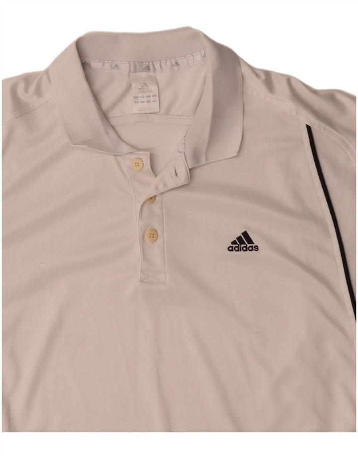 Adidas muška polo majica UK 42/44 veliki bijeli poliester