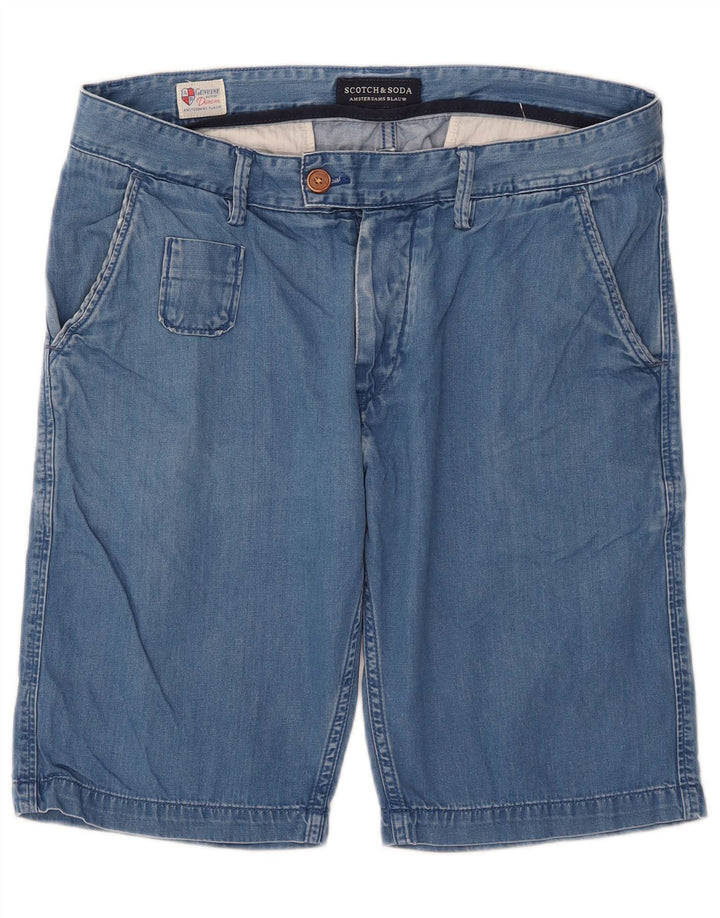 Scotch & Soda muške traper kratke hlače W32 srednje plavi pamuk