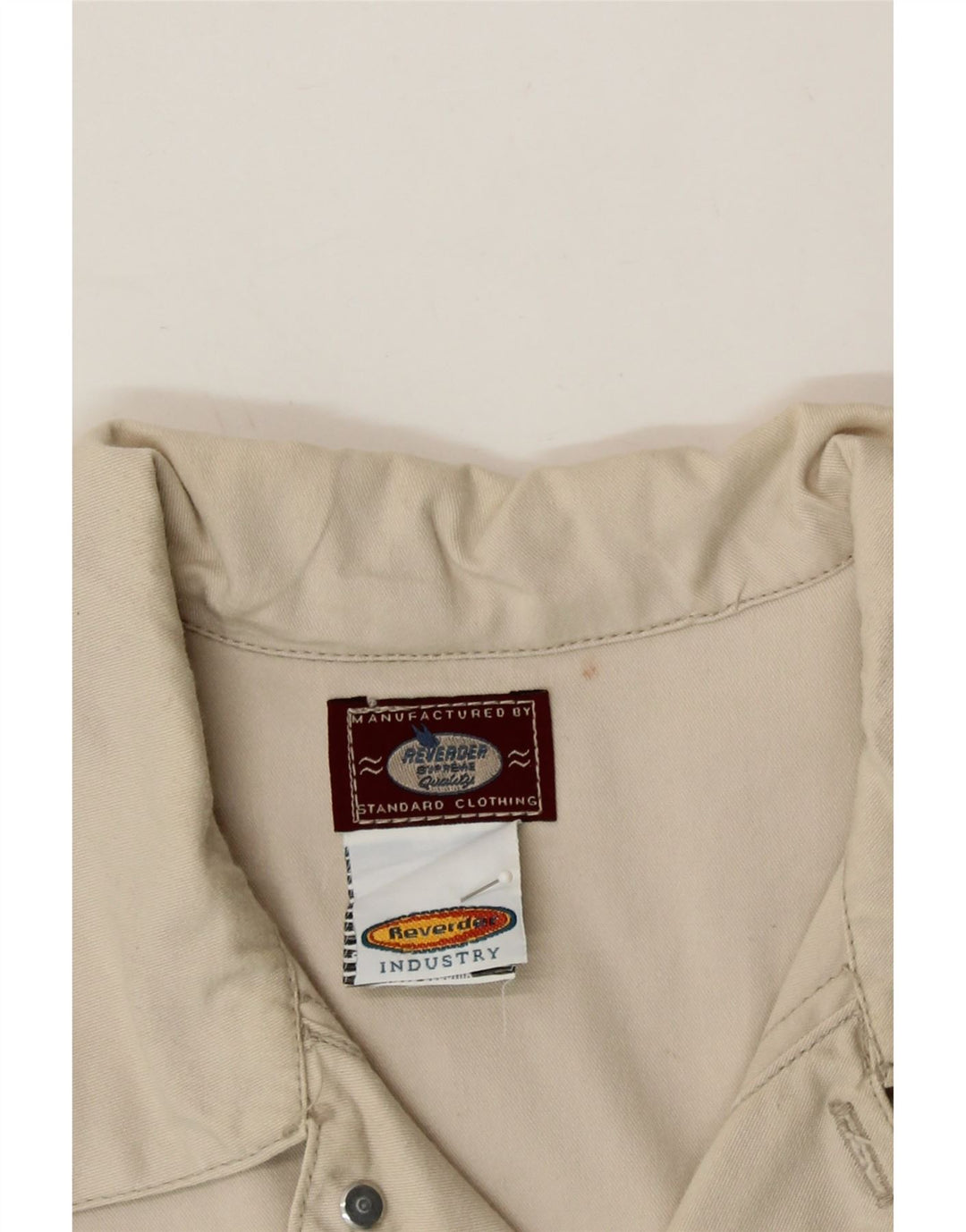 VINTAGE Mens Bomber Jacket UK 38 Medium Beige Cotton Vintage Vintage and Second-Hand Vintage from Messina Hembry 