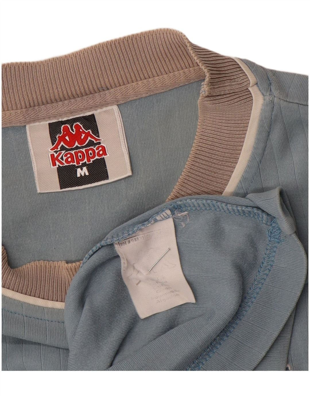 Kappa muška majica kratkih rukava Srednje plavi pamuk