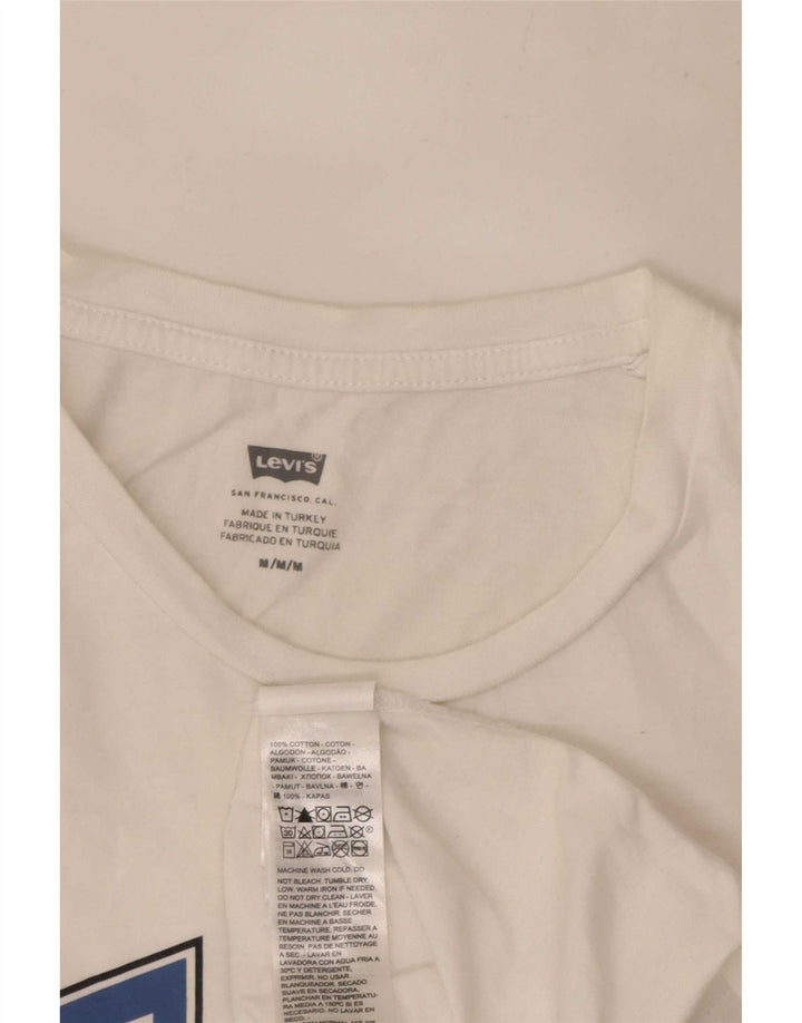 Levi's muška majica kratkih rukava srednje veličine, bijeli pamuk