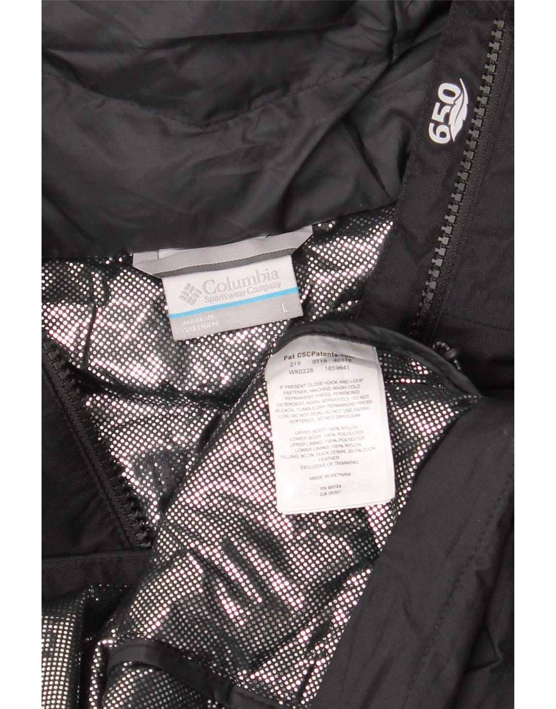 Columbia ženska Omni-Tech podstavljena jakna s kapuljačom UK 14 Veliki crni najlon