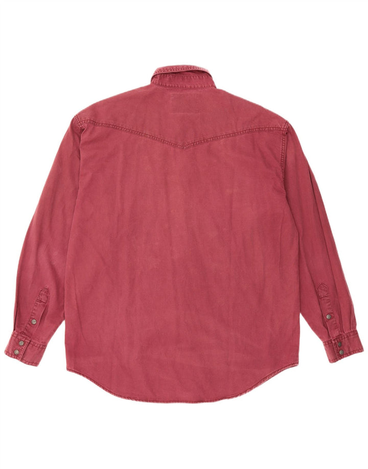 Wrangler muška košulja Srednje tamnocrveni pamuk
