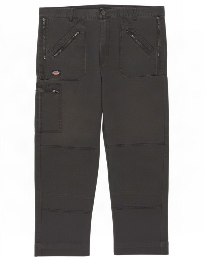 Dickies muške ravne kargo hlače W42 L28 crni poliester