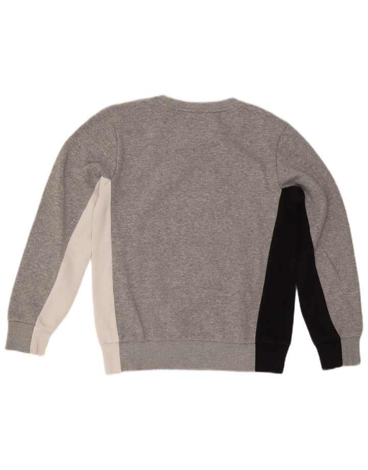Converse Boys Graphic Sweatshirt Džemper 12-13 godina Large Grey Colourblock