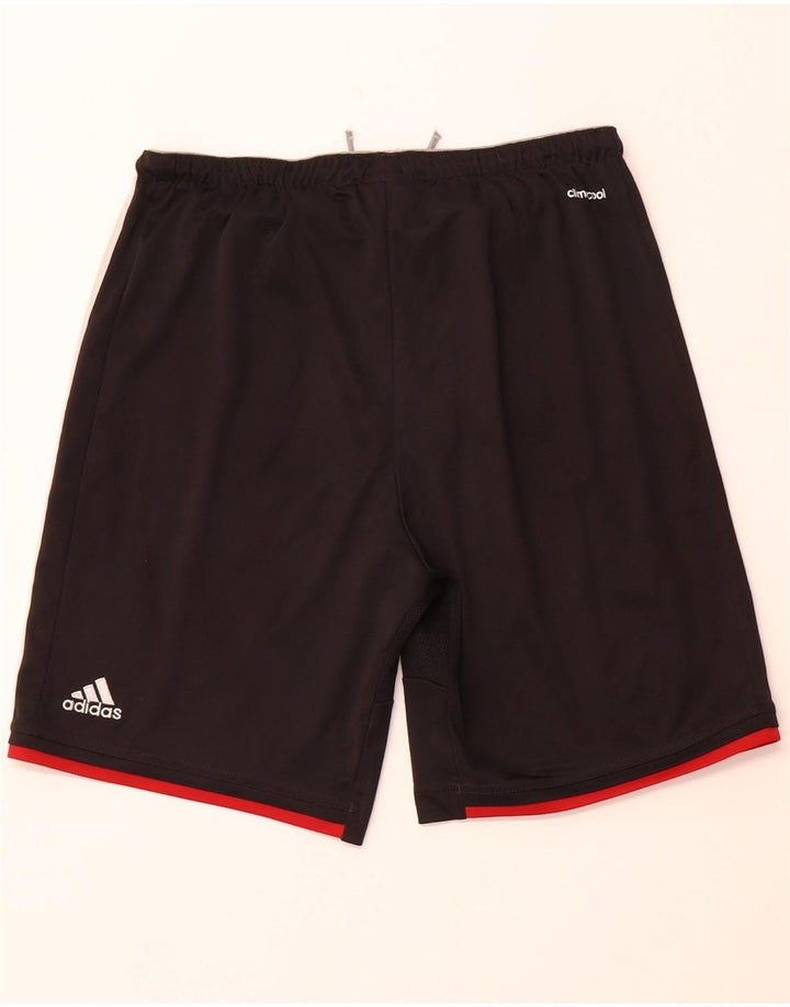 ADIDAS Mens Deutscher Fussball Bund Sport Shorts Small Black