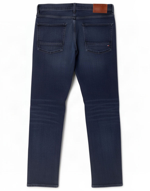 Tommy Hilfiger Mens Denton Straight Jeans W36 L30 Navy Blue Cotton