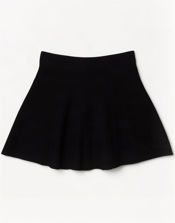 Zara ženska mini suknja visokog struka velika W30 crna viskoza