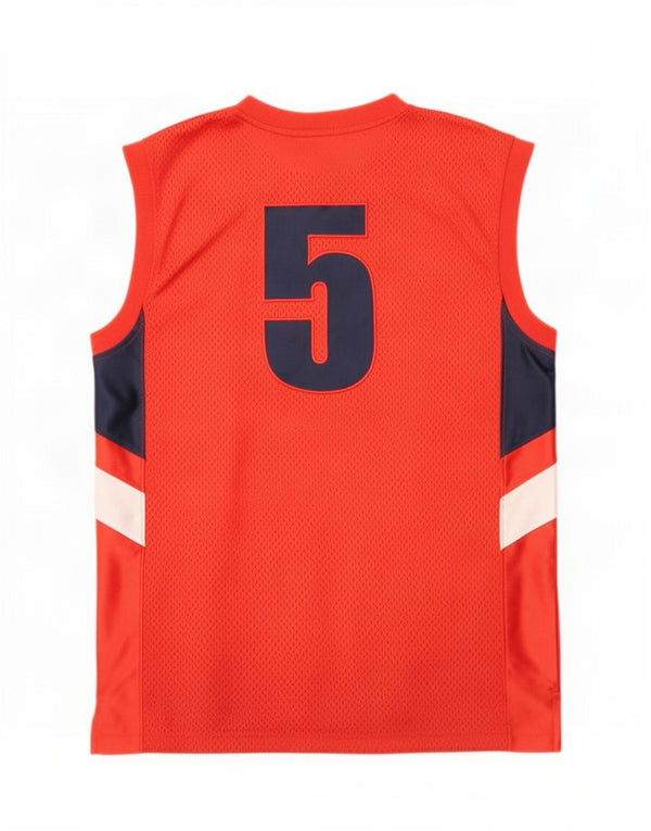 Nike Boys Graphic Vest Top 12-13 Years Large Red Colourblock