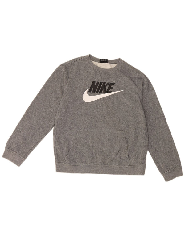 Nike Boys Graphic Sweatshirt Džemper 13-14 godina XL sivi pamuk